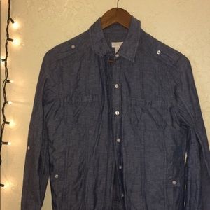 cute navy blue flannel